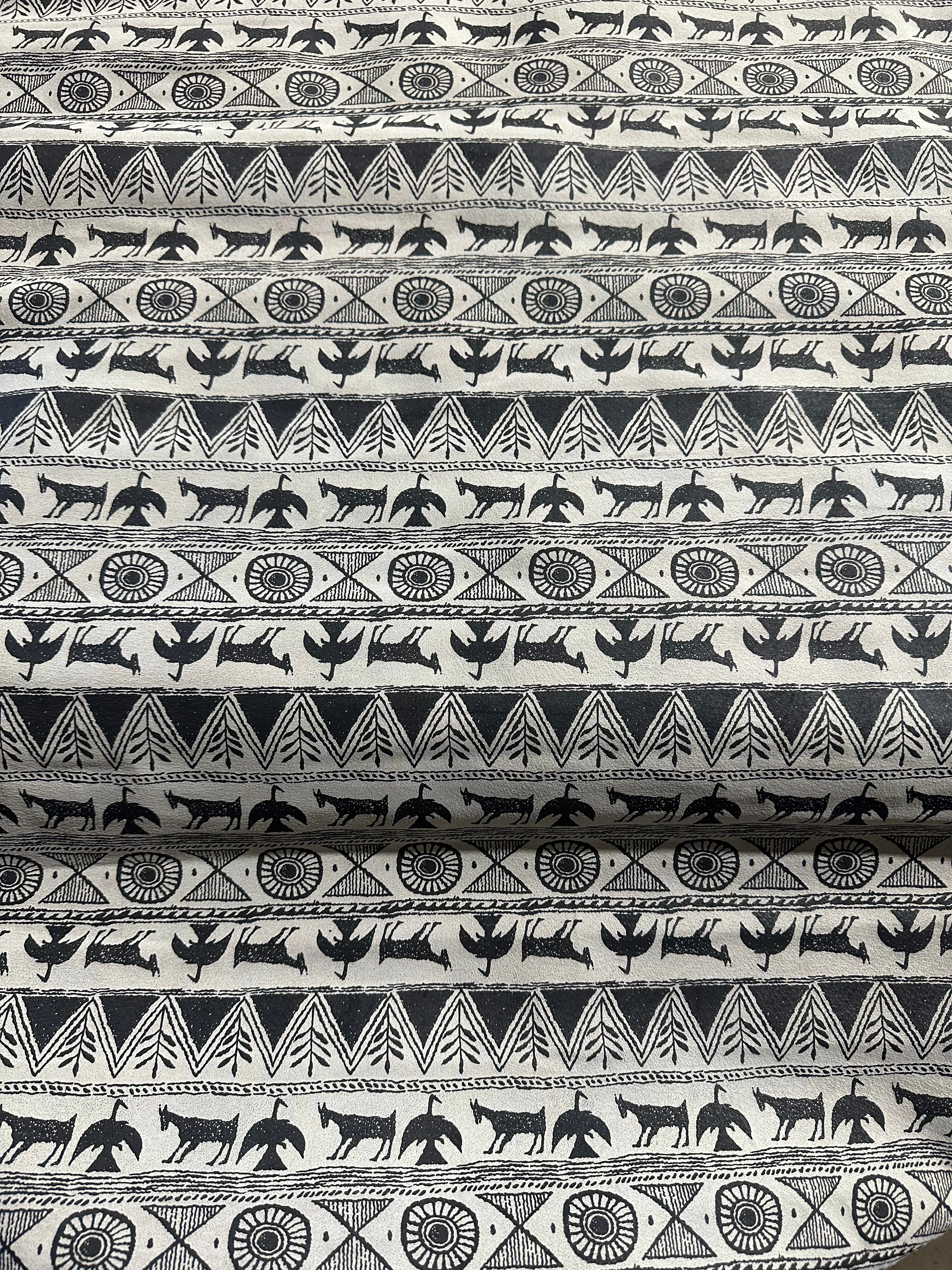 Aztec Patterned Leather