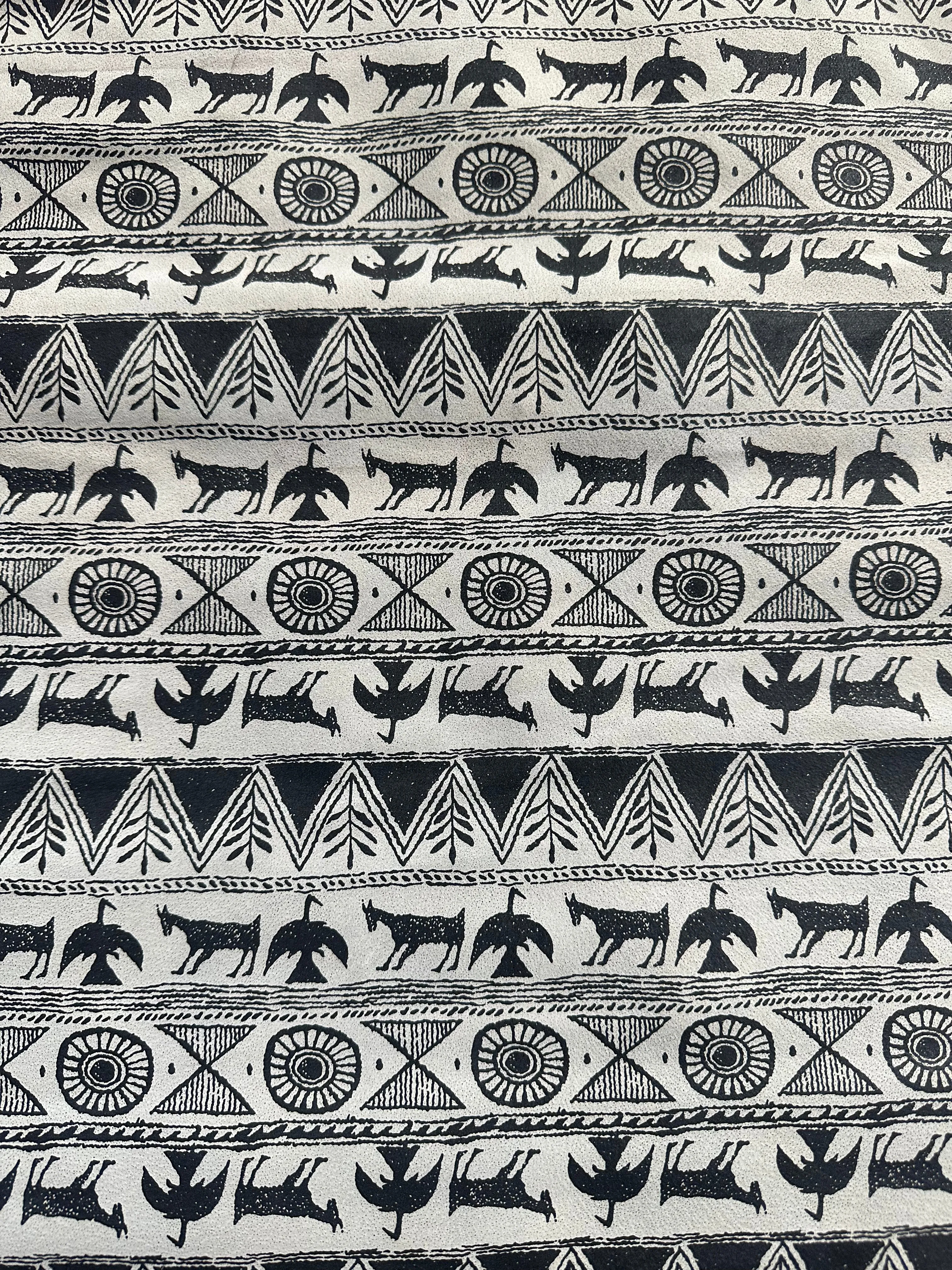 Aztec Patterned Leather