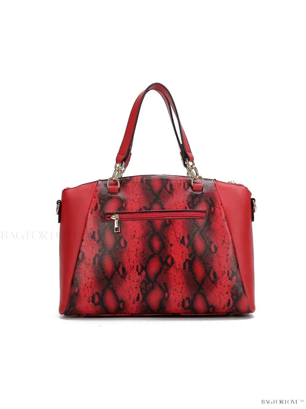 BagForLove - Addison Collection Snake Embossed Handbag Purse Set