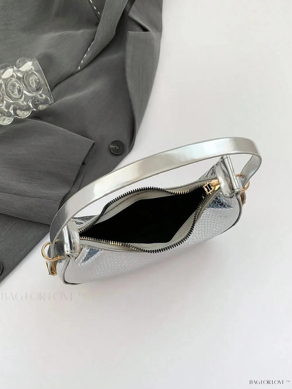 BagForLove - Elegant Crocodile Embossed Shoulder Tote