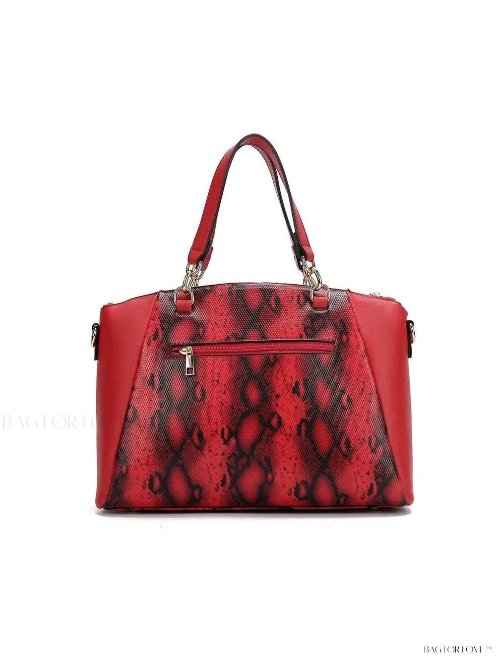 BagForLove - Elegant Snake Embossed Large Capacity Handbag Purse