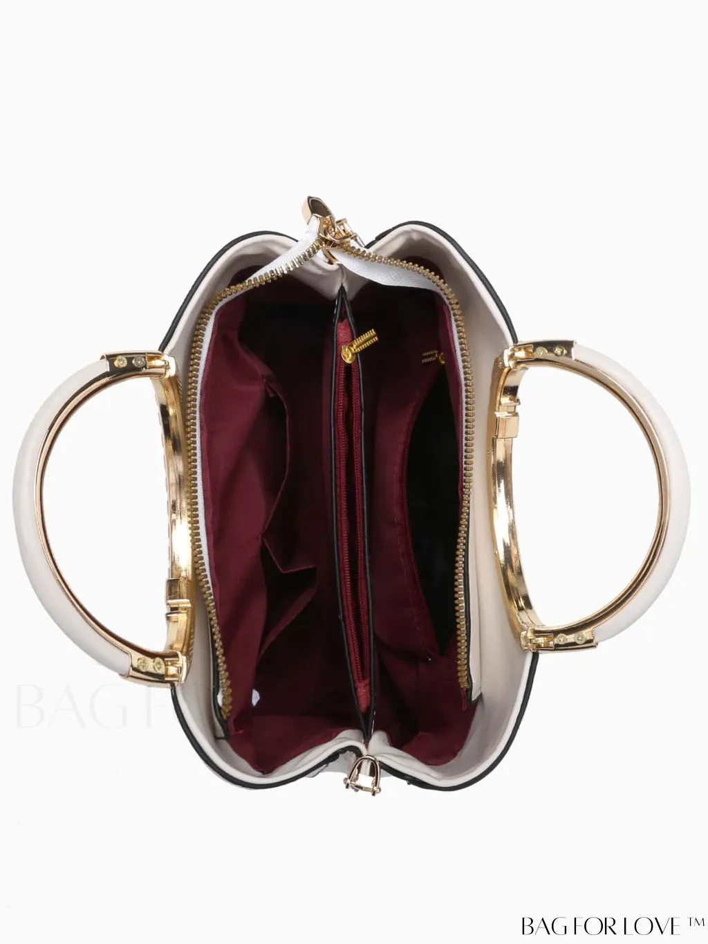 BagForLove - Embossed Metal Ring Handbag: Fashionable, Minimalistic Design for Commuting