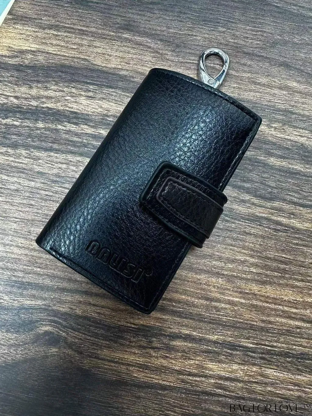 BagForLove - Litchi Embossed Key Bag: Multi-Purpose Wallet & Home Key Organizer