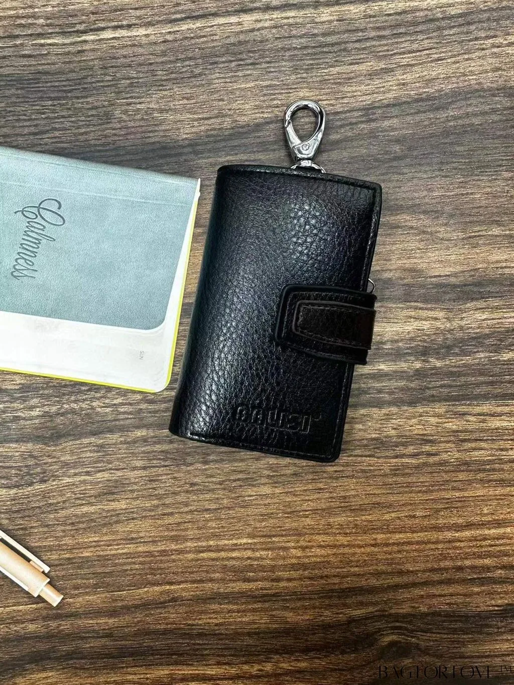 BagForLove - Litchi Embossed Key Bag: Multi-Purpose Wallet & Home Key Organizer