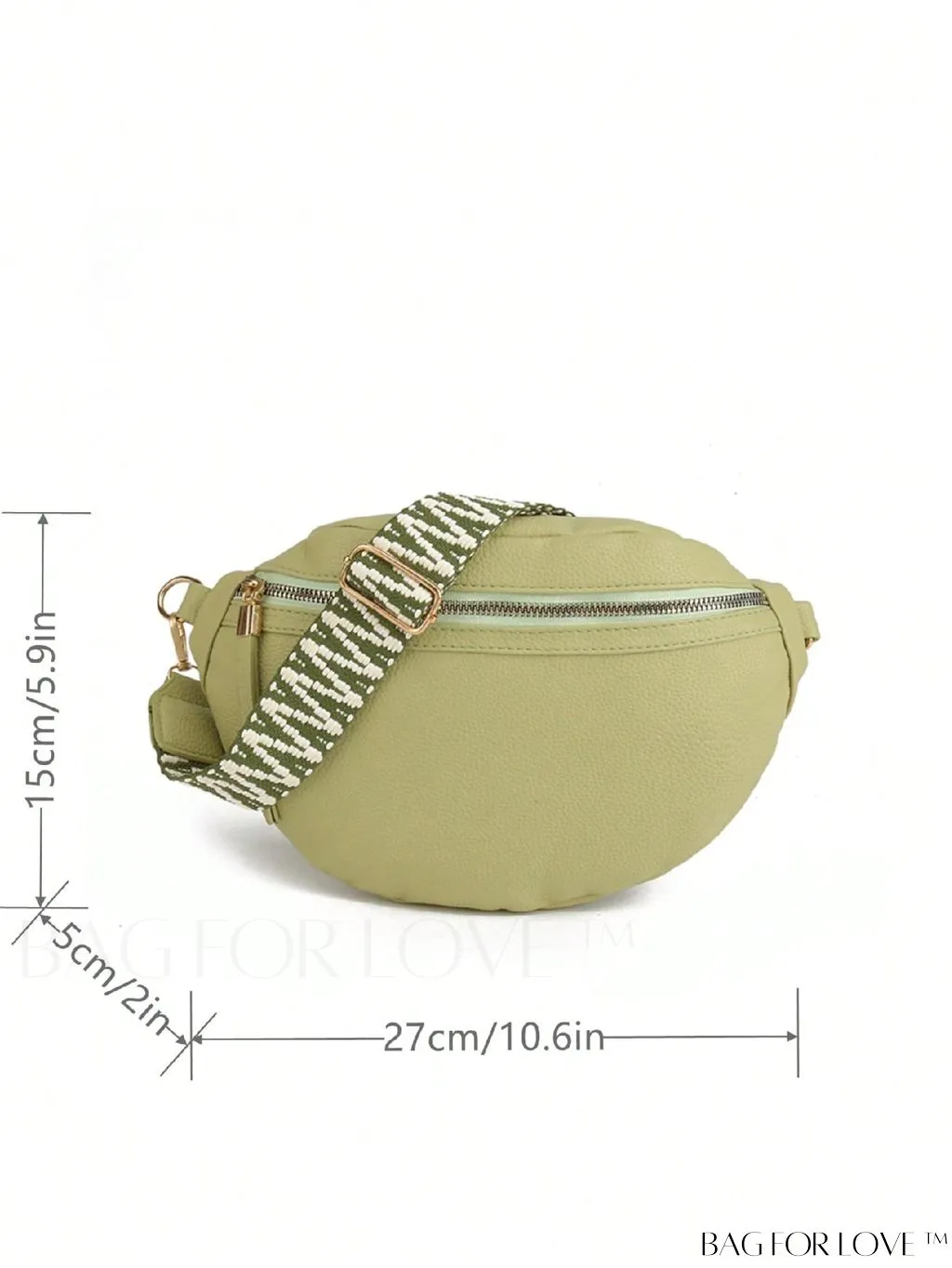 BagForLove - Litchi Embossed PU Fanny Pack - Stylish and Functional