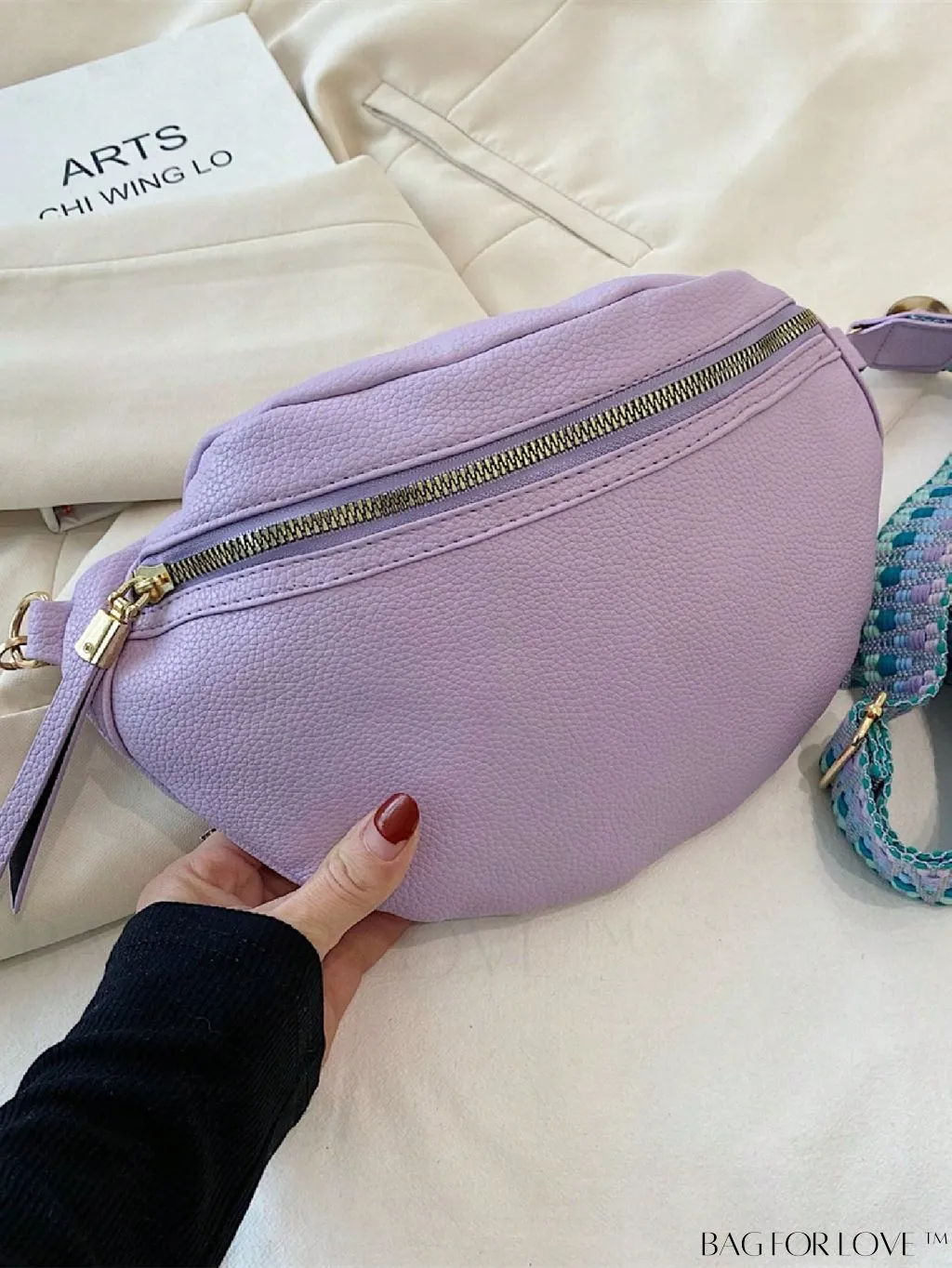 BagForLove - Litchi Embossed PU Fanny Pack - Stylish and Functional