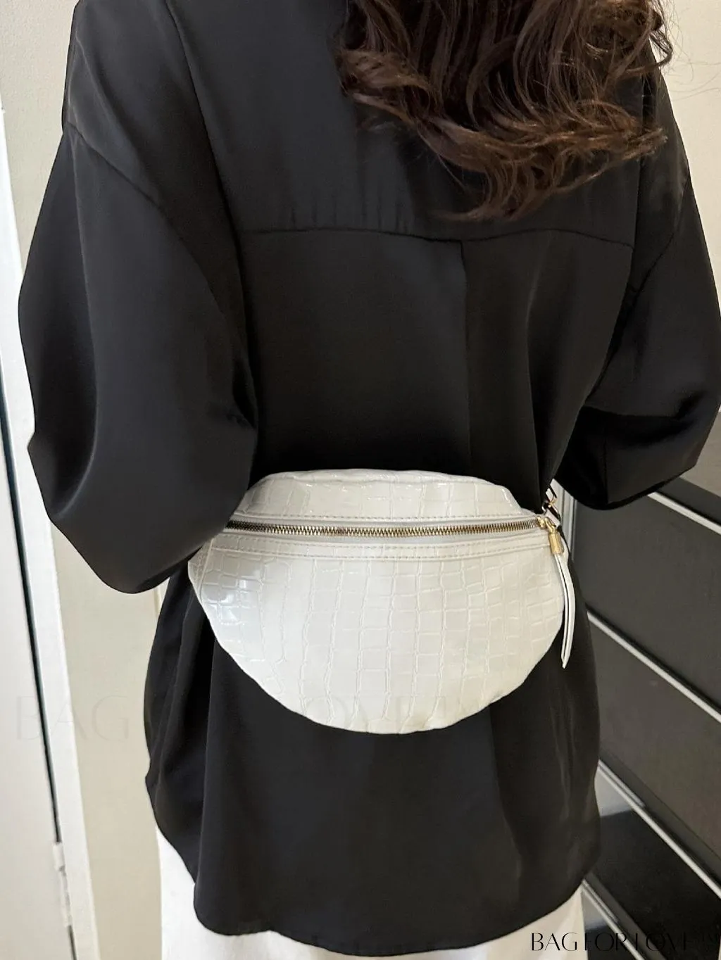 BagForLove - Litchi Embossed PU Fanny Pack - Stylish and Functional