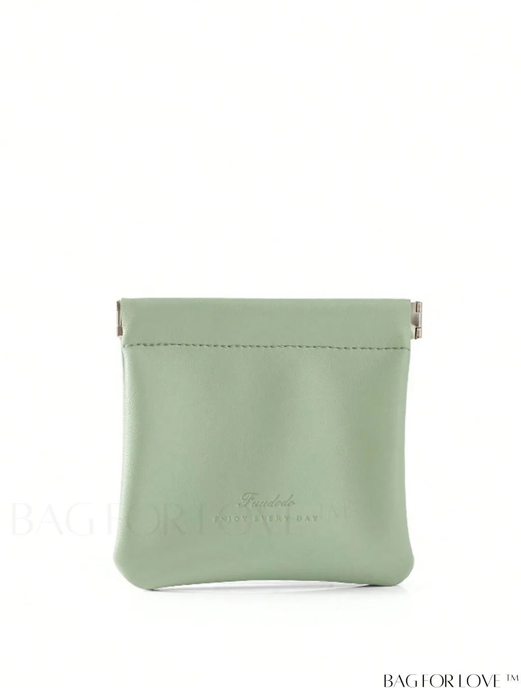 BagForLove - Mint Blue Embossed Detail Storage Bag: Ideal Makeup Bag for College Dorm Essentials