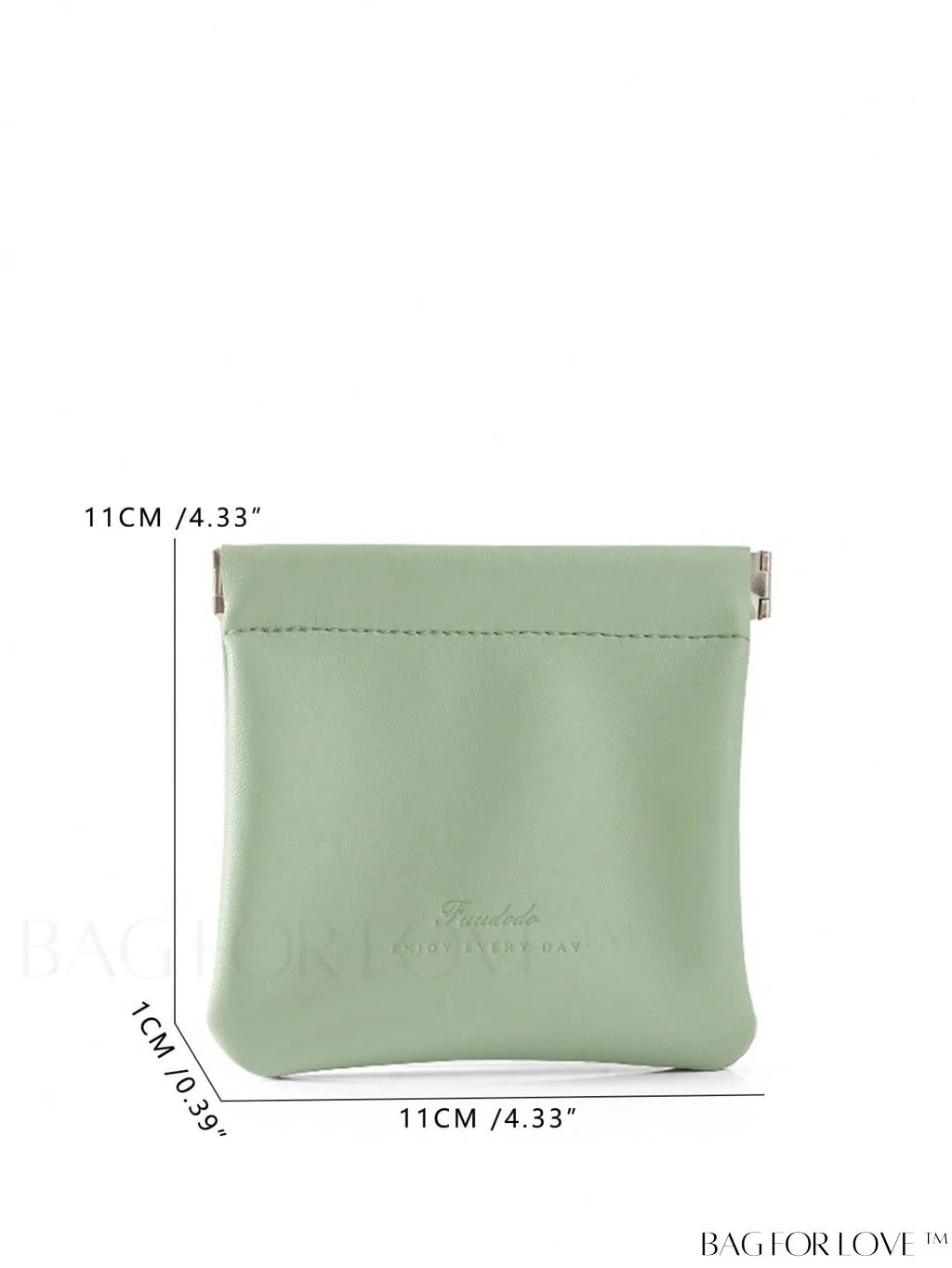 BagForLove - Mint Blue Letter Embossed Makeup Storage Bag - College Dorm Essential and Stuff Bag