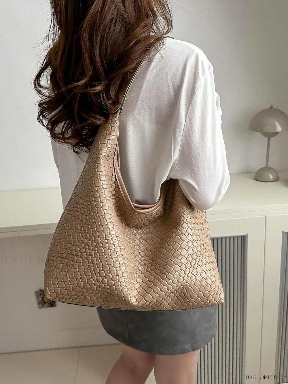 BagForLove - Modern Minimalist Woven Embossed Handbag for Young Professionals