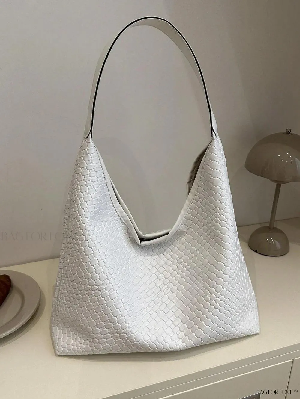 BagForLove - Modern Minimalist Woven Embossed Handbag for Young Professionals