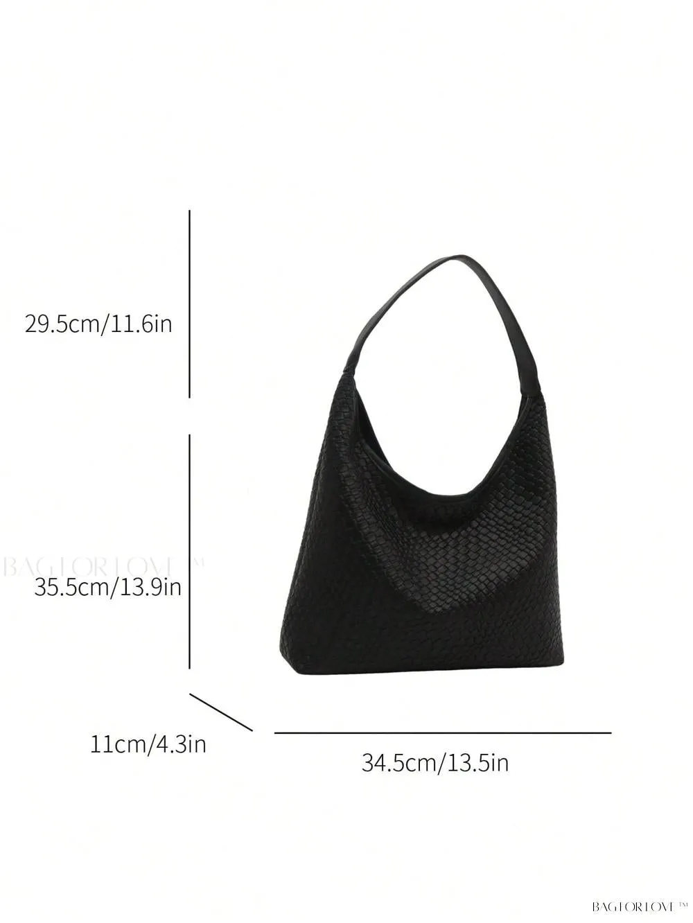 BagForLove - Modern Minimalist Woven Embossed Handbag for Young Professionals