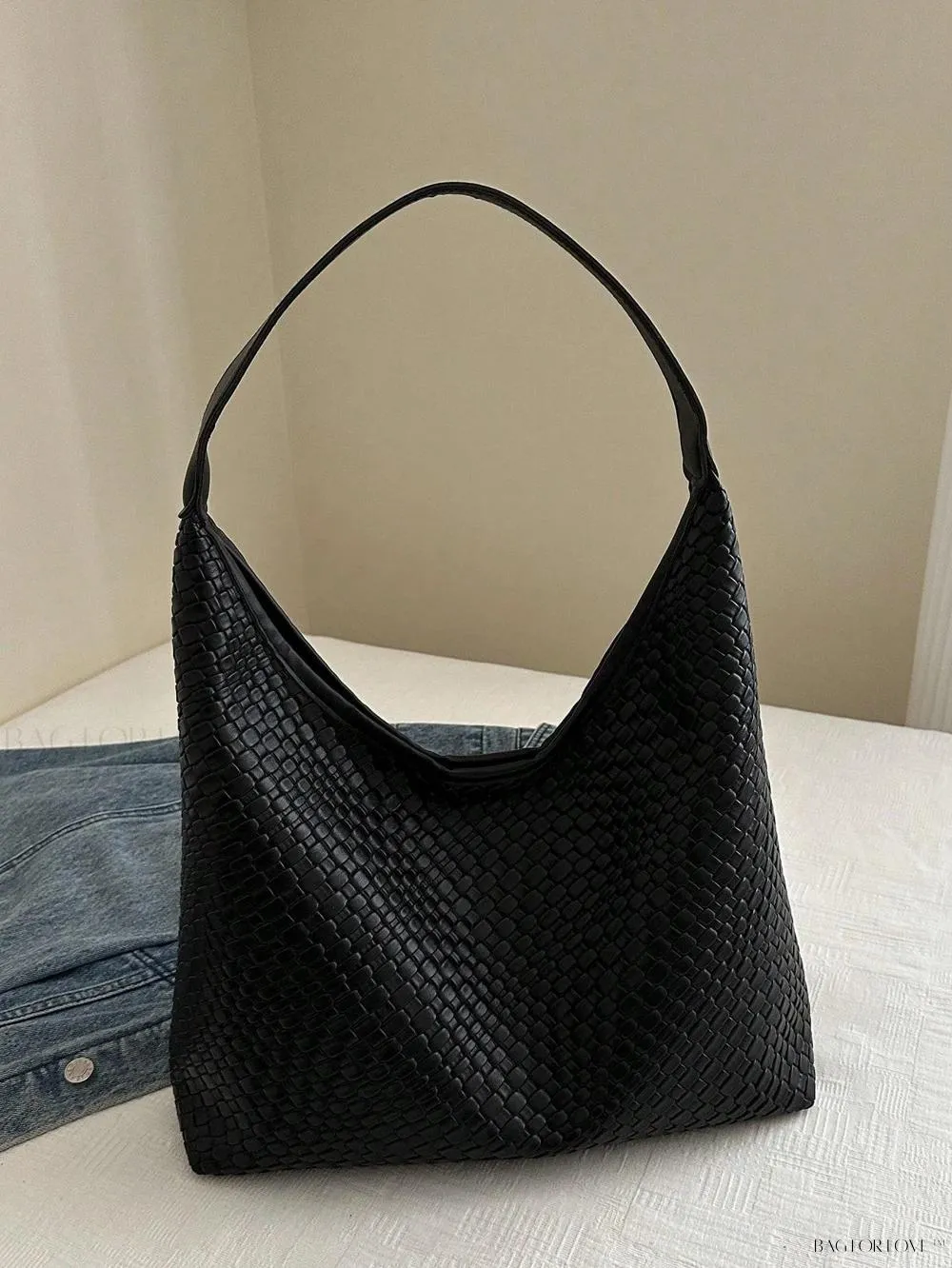 BagForLove - Modern Minimalist Woven Embossed Handbag for Young Professionals