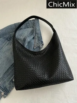BagForLove - Modern Minimalist Woven Embossed Handbag for Young Professionals