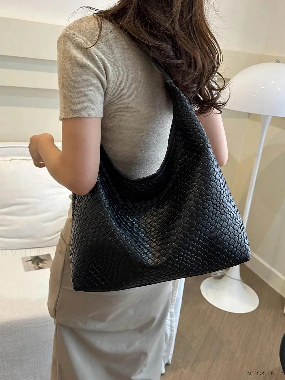 BagForLove - Modern Minimalist Woven Embossed Handbag for Young Professionals