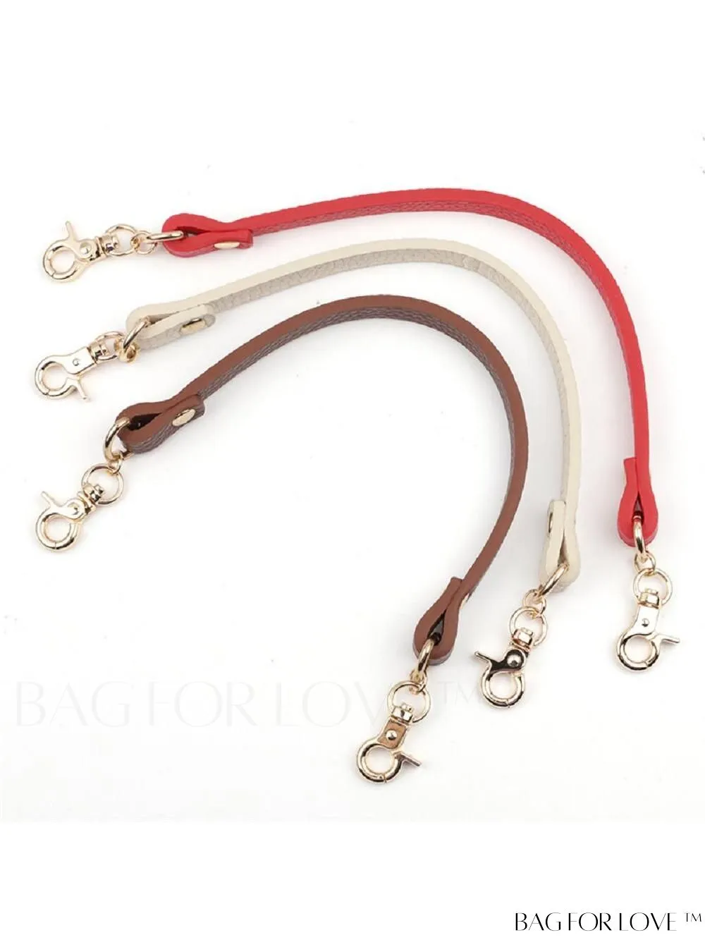 BagForLove - Professional Handbag Strap: Minimalist PU Litchi Embossed Coffee Brown