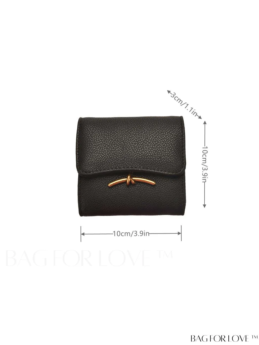 BagForLove - Stylish Metal Embossed Green Litchi PU Card Holder with Classic Design