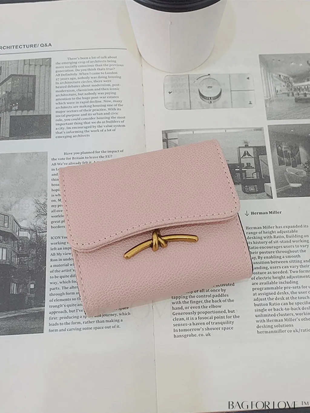 BagForLove - Stylish Metal Embossed Green Litchi PU Card Holder with Classic Design