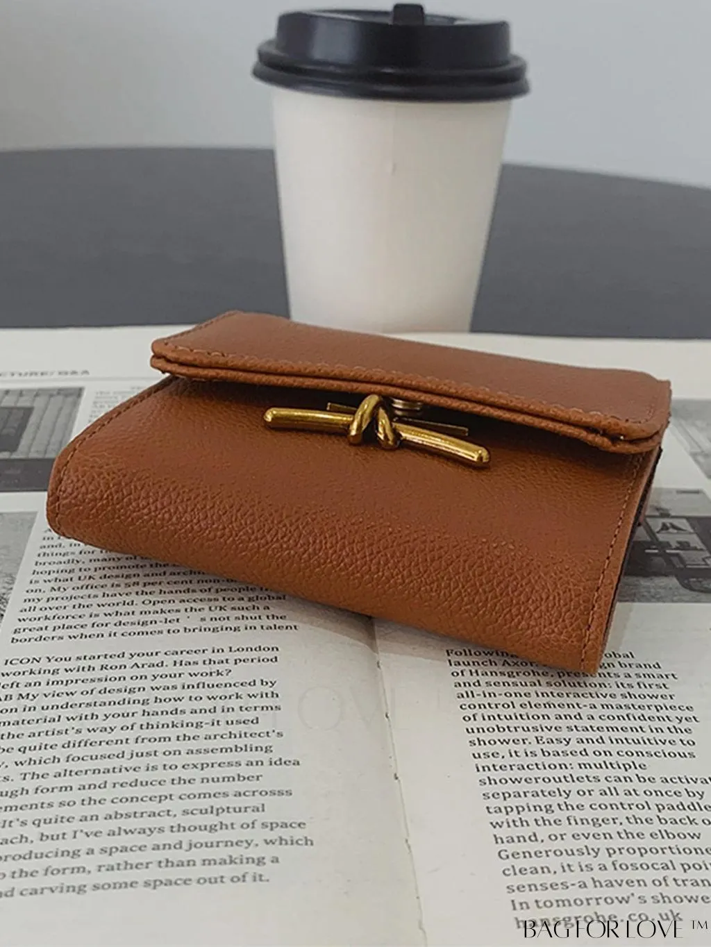 BagForLove - Stylish Metal Embossed Green Litchi PU Card Holder with Classic Design