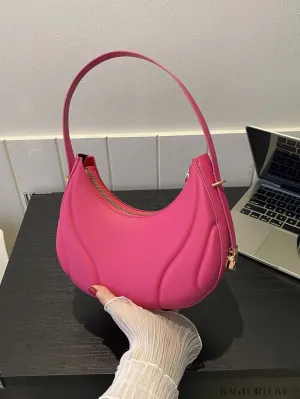 BagForLove - Trendy Small Size Shoulder Bag with Embossed Detailing and Zipper Closure