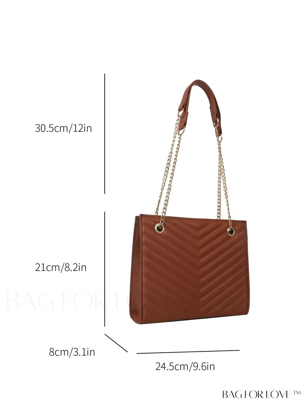 BagForLove - Womens Embossed Chain Crossbody Shoulder Bag