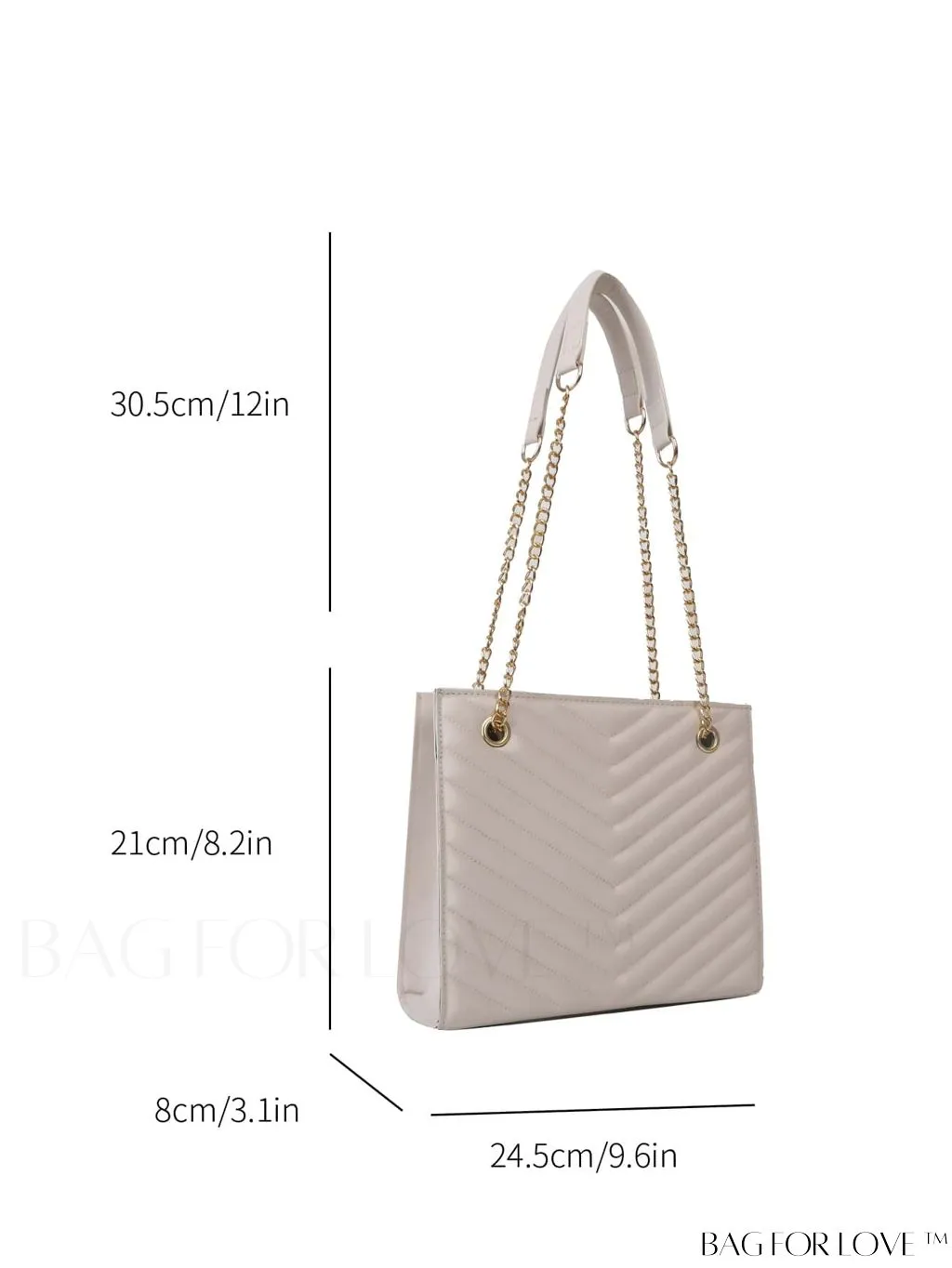 BagForLove - Womens Embossed Chain Crossbody Shoulder Bag