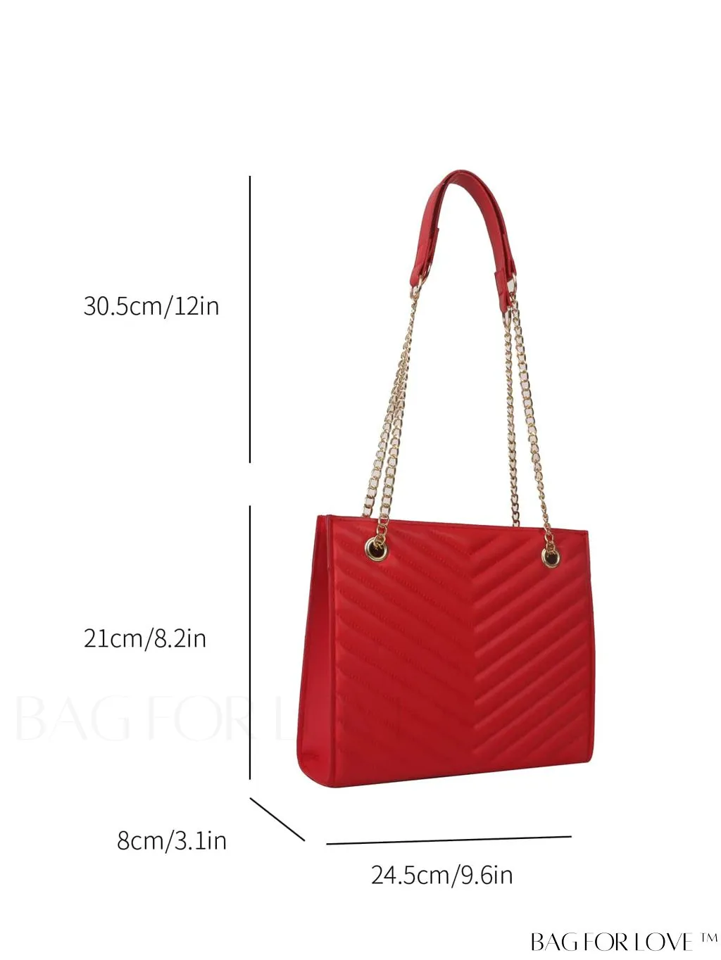 BagForLove - Womens Embossed Chain Crossbody Shoulder Bag