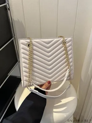 BagForLove - Womens Embossed Chain Crossbody Shoulder Bag