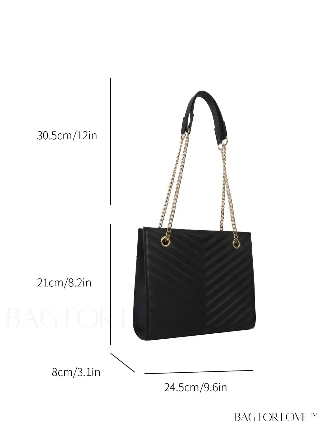 BagForLove - Womens Embossed Chain Crossbody Shoulder Bag