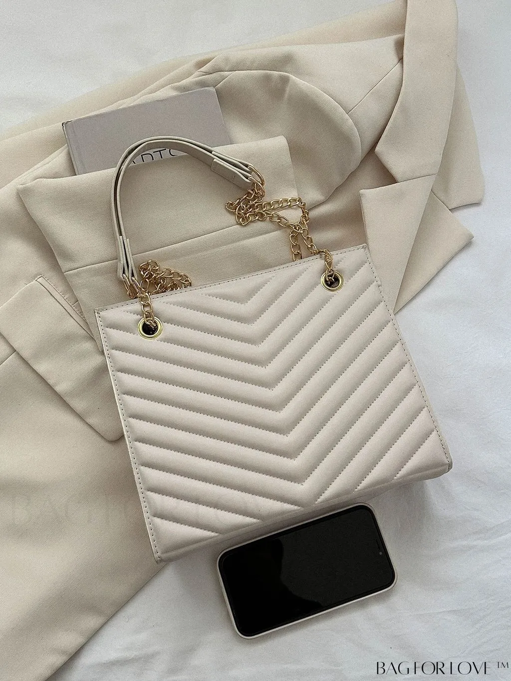 BagForLove - Womens Embossed Chain Crossbody Shoulder Bag