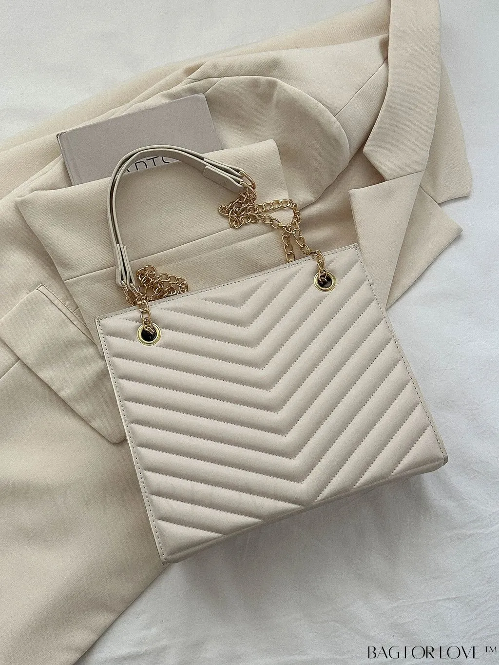 BagForLove - Womens Embossed Chain Crossbody Shoulder Bag