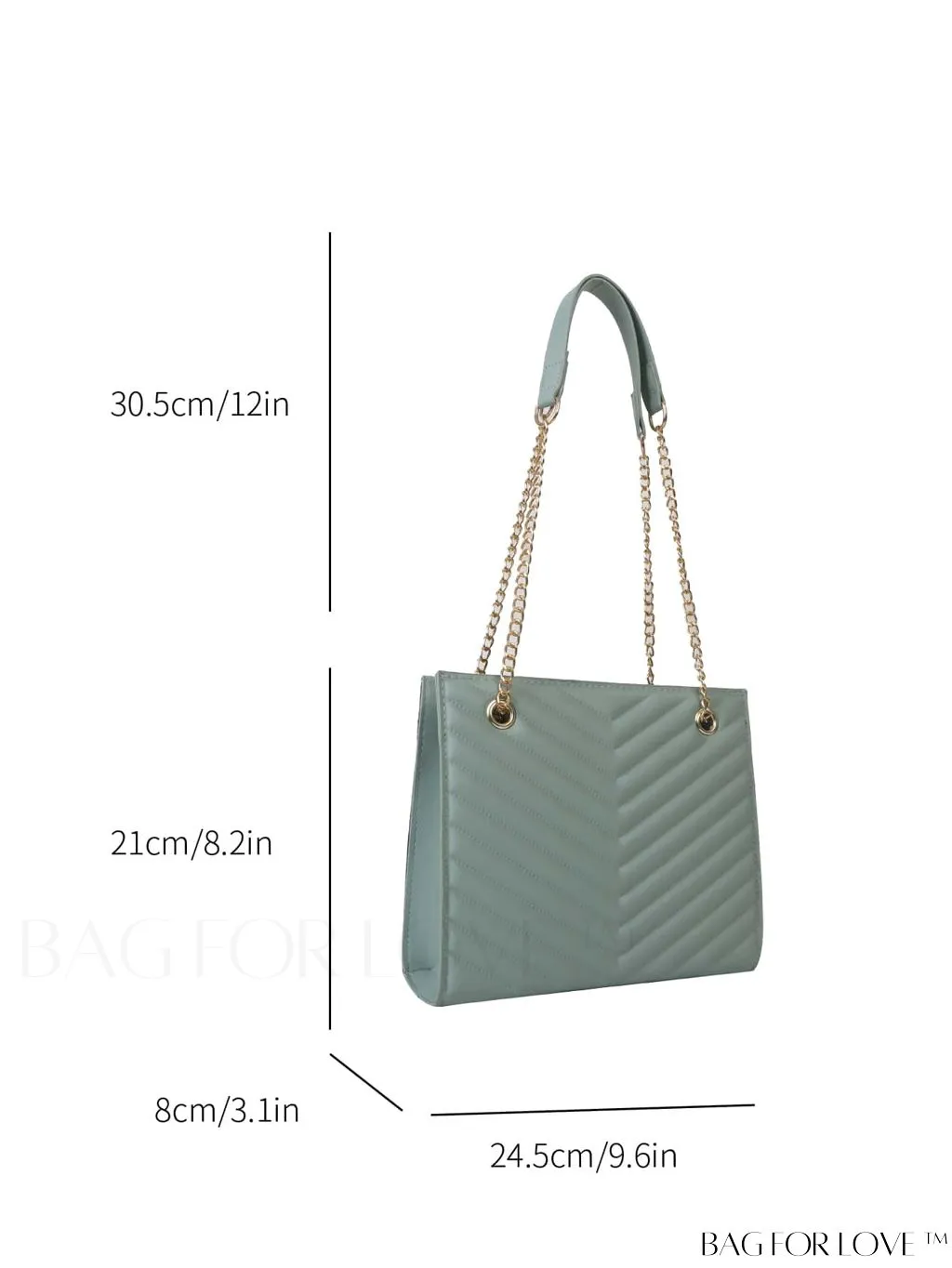BagForLove - Womens Embossed Chain Crossbody Shoulder Bag