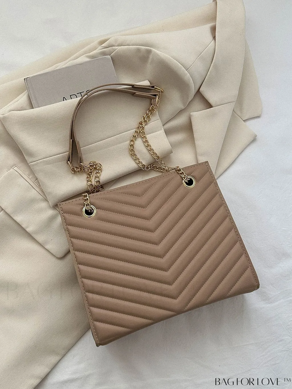 BagForLove - Womens Embossed Chain Crossbody Shoulder Bag