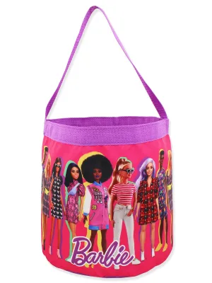 Barbie Collapsible Nylon Basket Tote Bag