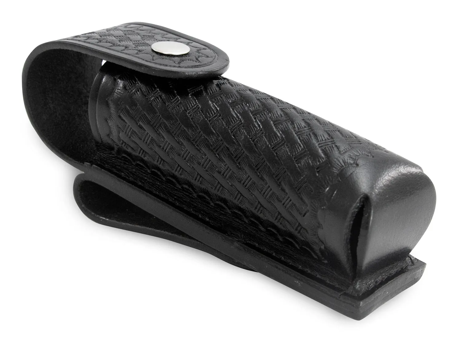 Basket Weave Leather Large Pepper Spray Holder