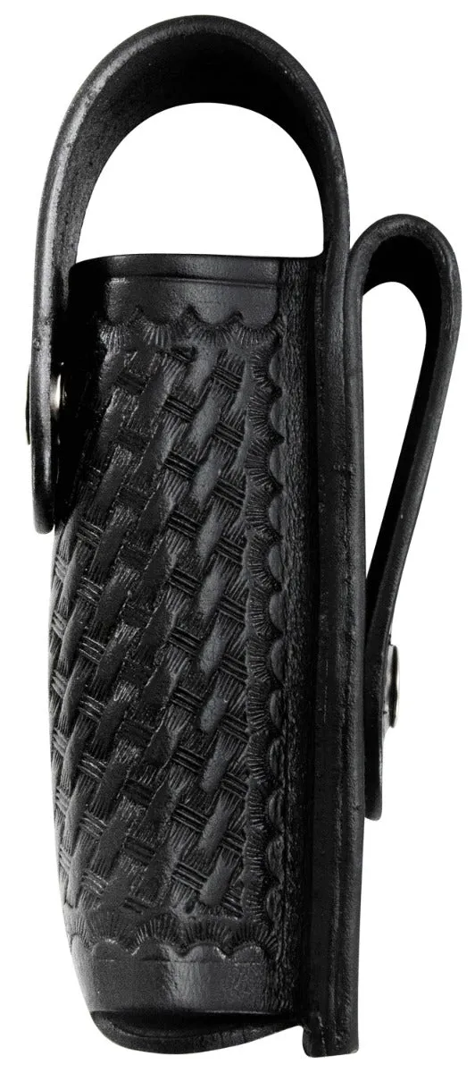 Basket Weave Leather Large Pepper Spray Holder