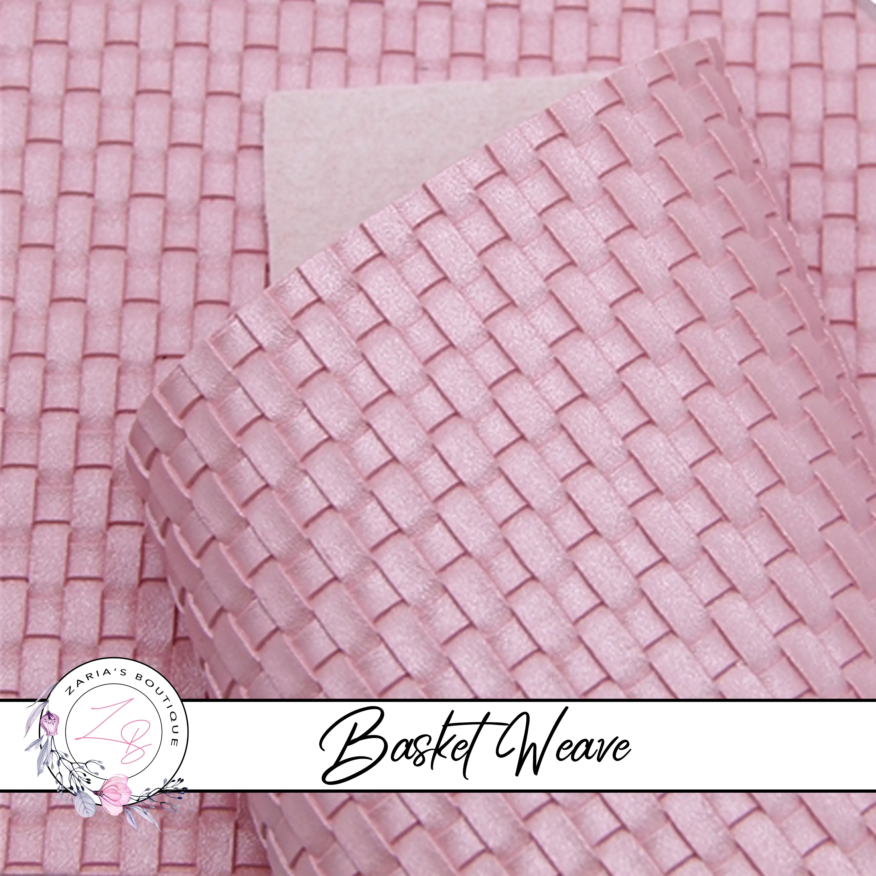 ⋅ Basket Weave ⋅ Textured Faux Leather ⋅ 6 Colours