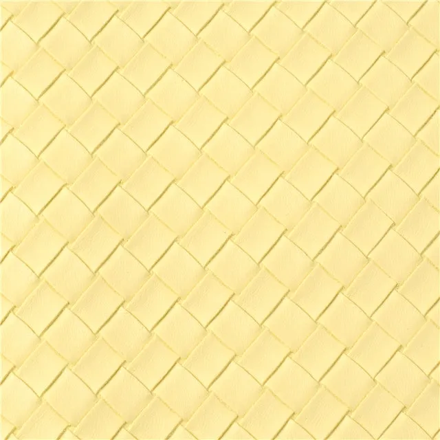 ⋅ Basketweave - Lemon ⋅ Textured Vegan Faux Leather ⋅