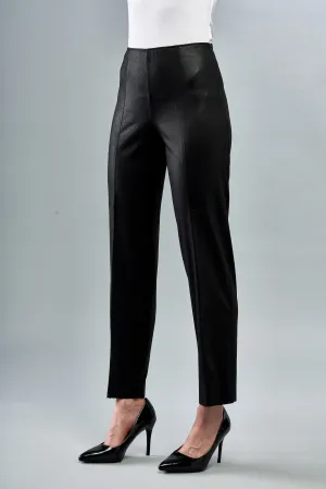 BCP8726 Faux Vegan Leather Seamed Pants