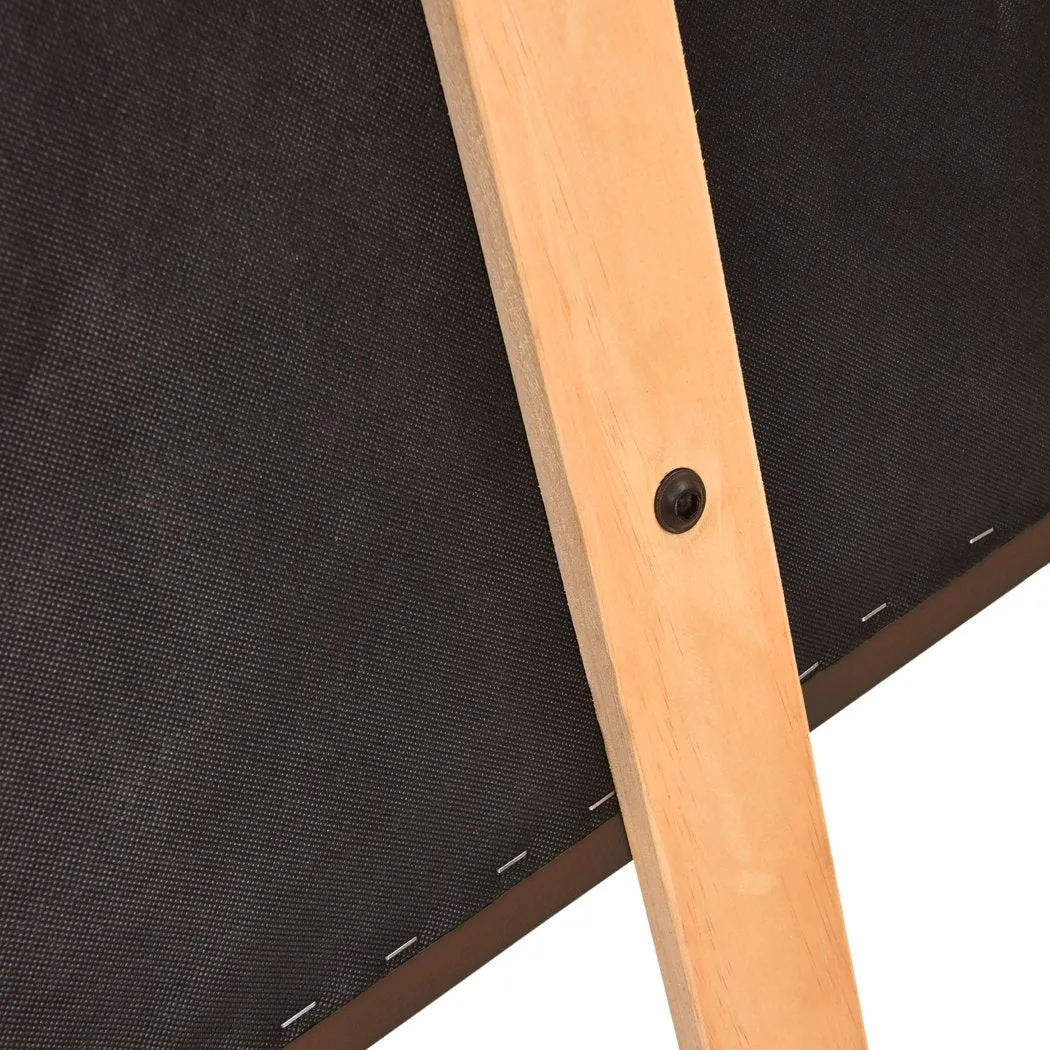 Bed Frame Bed head PU Leather With Wooden Leg King Size