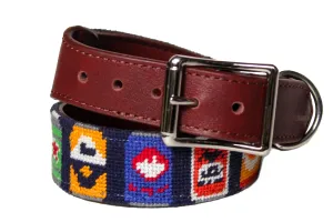 BEER CAN NEEDLEPOINT DOG COLLAR™