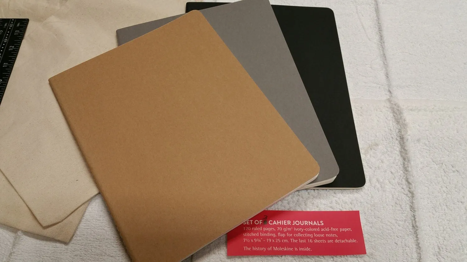 BIG Natural Tan Composition Cover | Full Grain Leather Journal | Fits 7.5" x 9.5" Inserts