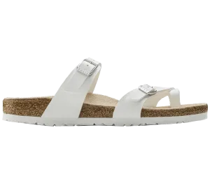 Birkenstock Mayari R White Birko-Flor Womens