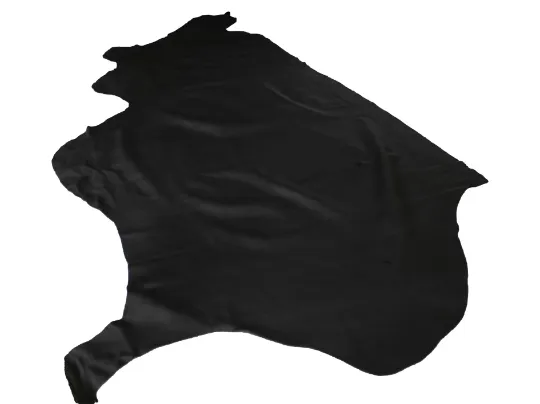 BLACK CALF LEATHER - Soft Leather for Garment, Upholstery, Leatherworks