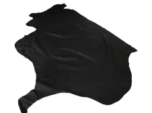 BLACK CALF LEATHER - Soft Leather for Garment, Upholstery, Leatherworks