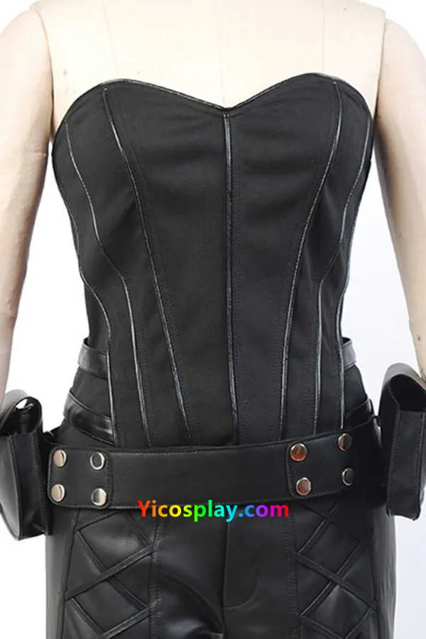Black Canary Sara Lance Cosplay Costume Artificial Leather Outfit