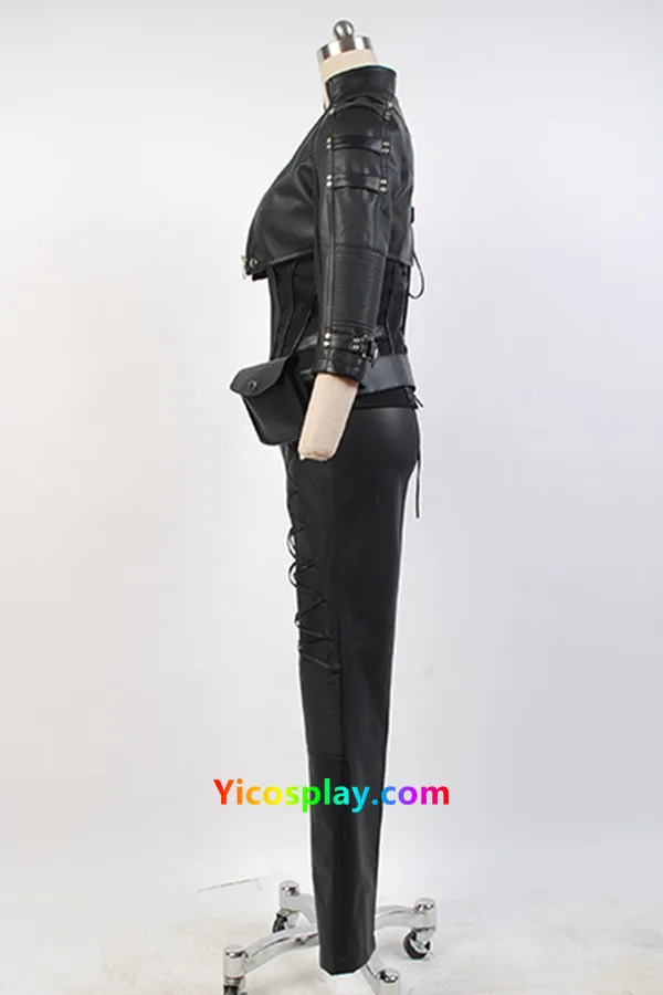 Black Canary Sara Lance Cosplay Costume Artificial Leather Outfit