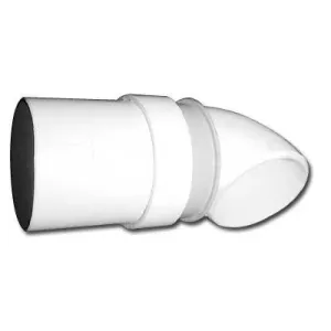 Black Central Vacuum Bag Adaptor with Easy Installation