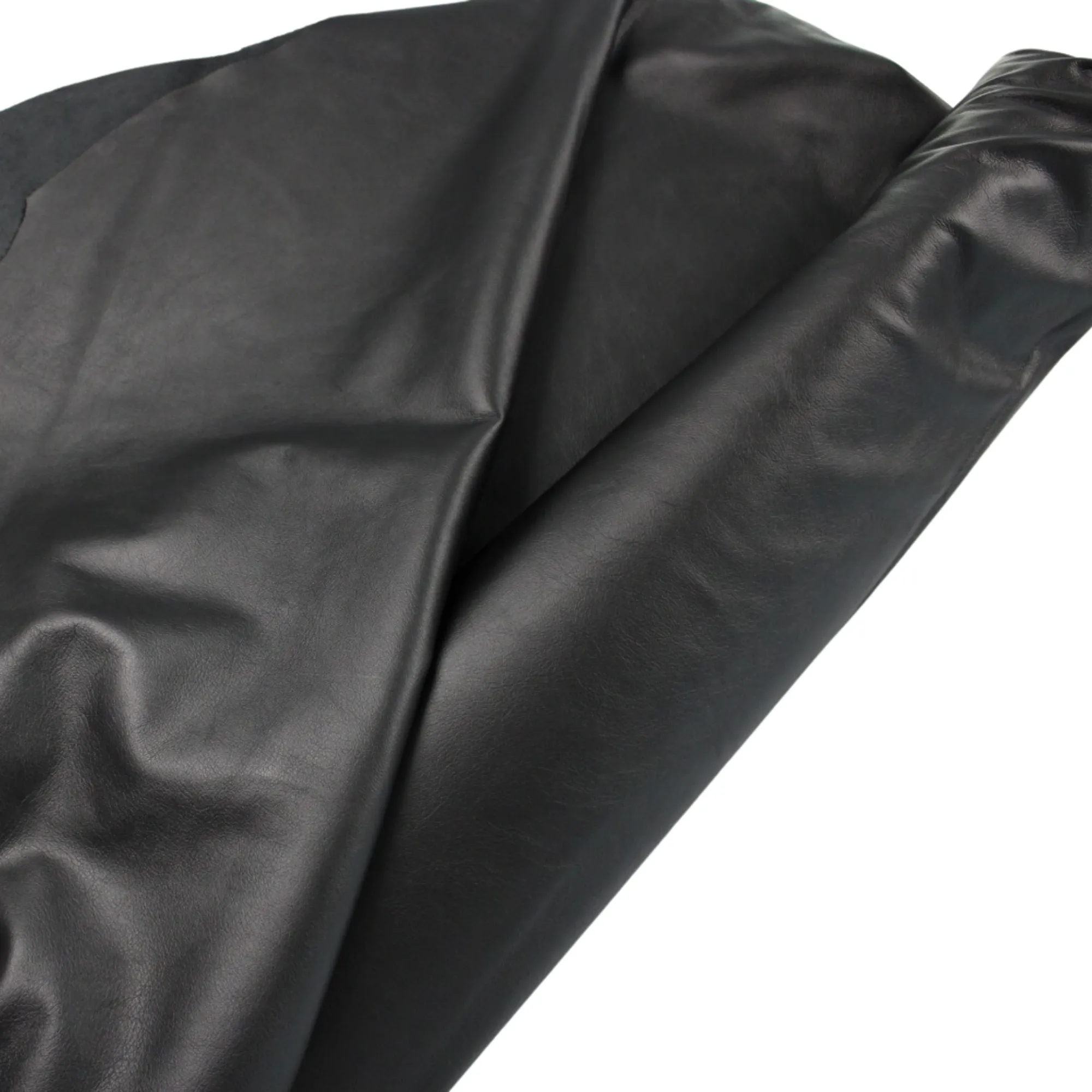 BLACK COWHIDE LEATHER -  Soft Natural Grain Black Leather 2.5-3 oz. - 40 sqft - Genuine Black Hide