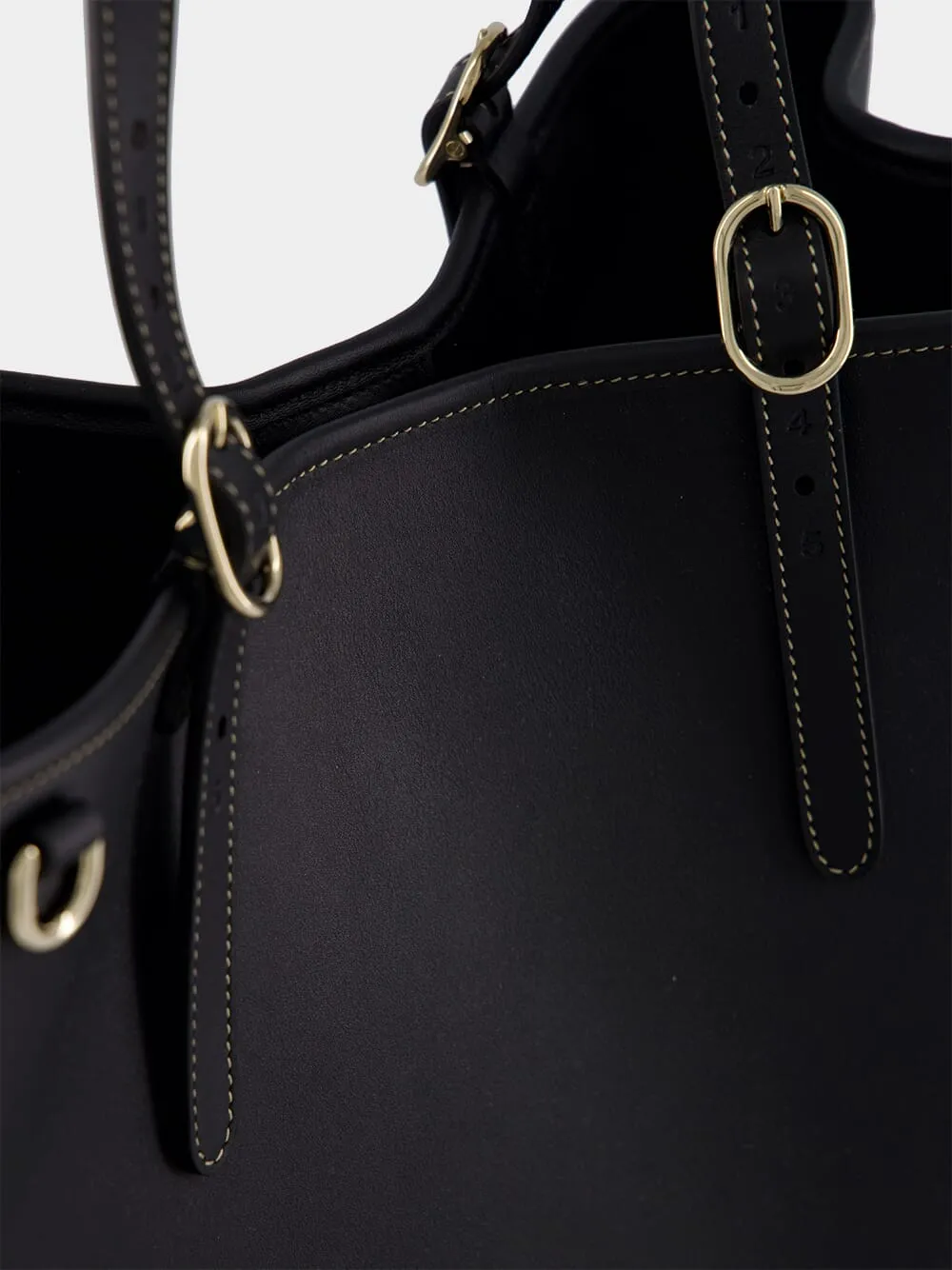 Black GG Emblem Medium Tote Bag